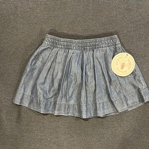 NWT Burt’s Bees chambray skirt, size 2T.